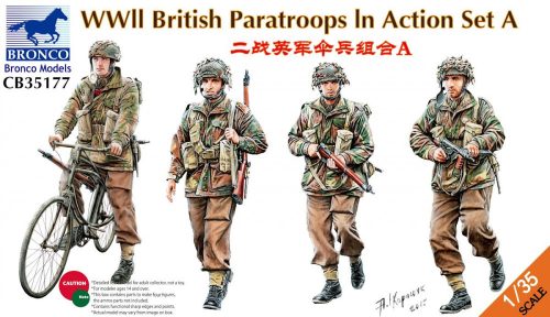 Bronco Models - WWII British Paratroops In Action Set A