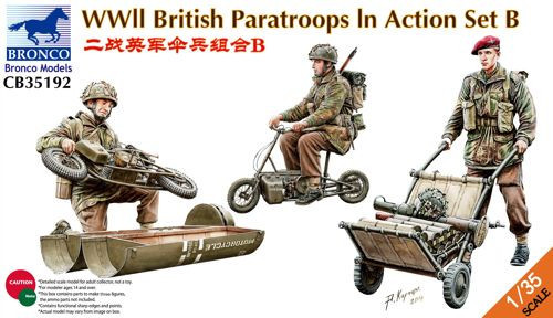 Bronco Models - WWII British Parattroops In Action Set B