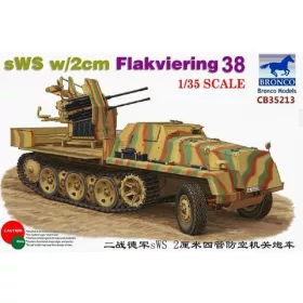 Bronco Models - sWS w/2cm Flakviering 38 harcjármű makett