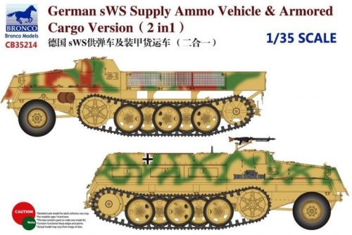 Bronco Models - German sWS Supply Ammo Vehicle & Armored Cargo Version (2 in 1)