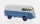 Brekina - VW T1a Kasten, hellgrau/blau, 1950, 1:87