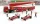 Brekina - FIAT 691 T TRUCK CAR TRANSPORTER ASSISTANCE WITH 6X FIGURES + 2X F1 FERRARI 312T2 N 11 WORLD CHAMPION NIKI LAUDA + N 12 CARLOS REUTEMANN SEASON 1977 RED