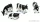 Britains - Accessories Cows - Mucche Frisone White Black
