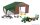 Britains - John Deere 4020 Tractor 1968 With Animals And Farm Building - Diorama Stalla Con Animali Green