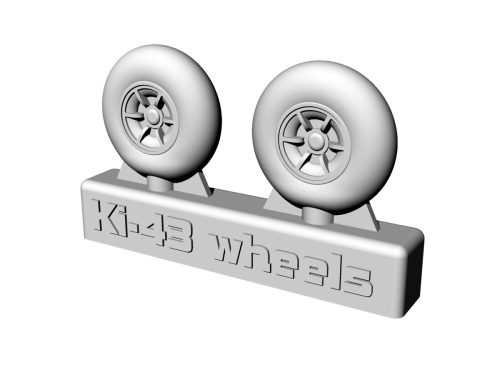 Brengun - 1/48 Ki-43 Wheels Resin wheels