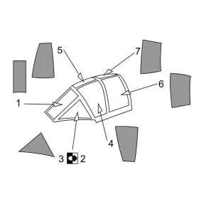 Brengun - MXY-7 Ohka model 22 Canopy mask (Brengun kit)
