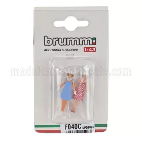 Brumm - FIGURES SET 2X WOMAN DONNA ANNI 60 BLUE RED