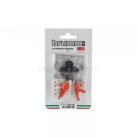   Brumm - FIGURES SET TYRES CHANGE - TEAM JWA 24h LE MANS 1970 - 2 MECHANICS + ACCESSORIES VARIOUS