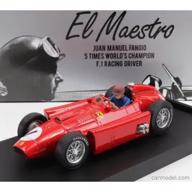   Brumm - Ferrari F1 Lancia D50 N 1 Winner British Gp Juan Manuel Fangio 1956 World Champion - With Driver Figure Red