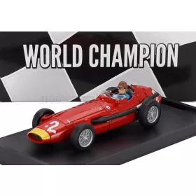   Brumm - MASERATI F1  250F N 2 WORLD CHAMPION ITALY GP 1957 JUAN MANUEL FANGIO - WITH DRIVER FIGURE RED