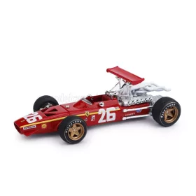   Brumm - FERRARI F1  312 N 26 WINNER FRANCE GP 1968 JACKY ICKX RED WHITE