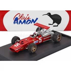   Brumm - FERRARI F1  312 N 5 2nd BRITISH GP 1968 CHRIS AMON - WITH DRIVER FIGURE RED