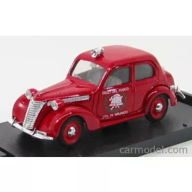   Brumm - Fiat 1100 E Vigili Del Fuoco Di Brunico 1947 - Fire Engine Red