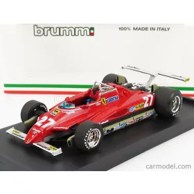   Brumm - Ferrari F1 126C2 N 27 Usa Ovest Long Beach Gp 1982 Gilles Villeneuve Red