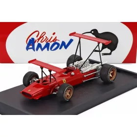   Brumm - FERRARI F1  312 DOPPIO ALETTONE PROVE PRACTICE MODENA ITALY 1969 CHRIS AMON RED