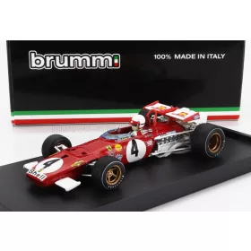   Brumm - FERRARI F1 312B N 4 WINNER ITALY MONZA GP 1970 CLAY REGAZZONI - WITH DRIVER FIGURE RED WHITE