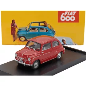 Brumm - FIAT 600D BERLINA 1960 ROSSO CORALLO - RED
