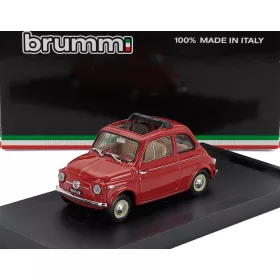Brumm - FIAT 500 NUOVA APERTA OPEN 1959 ROSSO CORALLO - RED