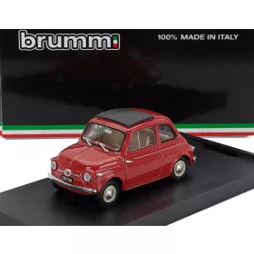   Brumm - FIAT 500 NUOVA CHIUSA CLOSED 1959 ROSSO CORALLO - RED