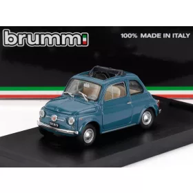 Brumm - FIAT 500F TETTO APERTO - OPEN 1965 BLUE MEDIO