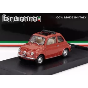   Brumm - FIAT 500F TETTO APERTO - OPEN 1965 ROSSO CORALLO CHIARO - RED