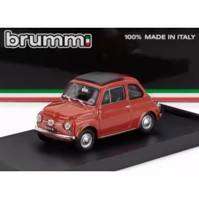 Brumm - FIAT 500F TETTO CHIUSO - CLOSED 1965 ROSSO MEDIO