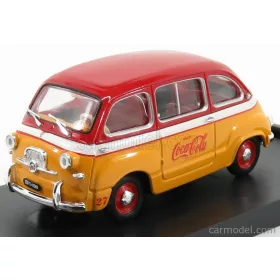   Brumm - Fiat 600D Multipla Coca-Cola Olimpiadi Roma 1960 Orange Red White
