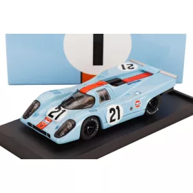   Brumm - PORSCHE 917K 4.9L TEAM JOHN WYER AUTOMOTIVE ENGINEERING N 21 24h LE MANS 1970 PEDRO RODRIGUEZ - LEO KINNUNEN LIGHT BLUE ORANGE