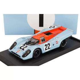   Brumm - PORSCHE 917K 4.9L TEAM JOHN WYER AUTOMOTIVE ENGINEERING GULF N 22 24h LE MANS 1970 DAVID HOBBS - MIKE HAILWOOD - 50th ANNIVERSARY GULF RACING LIGHT BLUE ORANGE