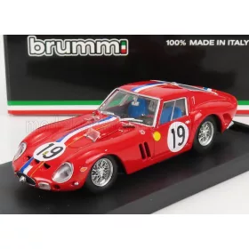   Brumm - FERRARI 250 GTO 3.0L V12 COUPE TEAM PIERRE NOBLET N 19 2nd 24h LE MANS 1962 JEAN GUICHET - PIERRE NOBLET RED WHITE BLUE