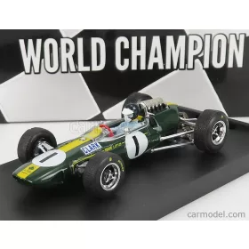   Brumm - Lotus F1 33 N 1 Winner Germany Gp Jim Clark 1965 World Champion - With Pilot - Driver Figure Green Yellow