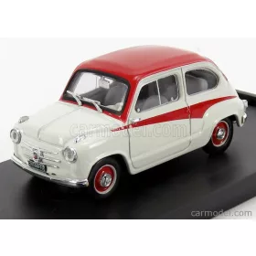 Brumm - Fiat 600 750 Derivazione Abarth 1956 Grey Red