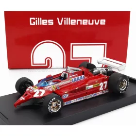   Brumm - FERRARI F1  126CK TURBO N 27 ISTRANA AIRPORT DUEL WITH F104 AIRPLANE 1981 GILLES VILLENEUVE RED