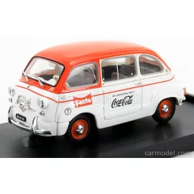 Brumm - Fiat 600D Multipla Fanta Coca-Cola 1961 White Orange