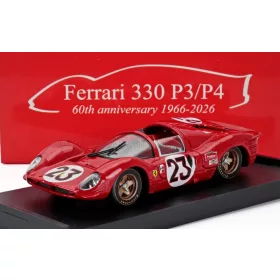   Brumm - FERRARI 330 P3/P4 4.0L V12 SPIDER TEAM FERRARI SPA SEFAC N 23 WINNER 24h DAYTONA 1967 LORENZO BANDINI - CHRIS AMON RED