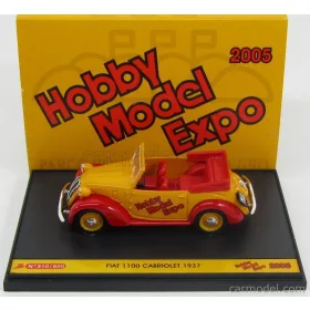   Brumm Prom - Fiat 1100 Cabriolet - Hobby Model Expo 2005 Yellow Red
