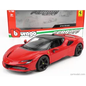 Burago - Ferrari Sf90 Stradale Hybrid 1000Hp 2019 Red Black