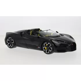 Burago - Bugatti W16 Mistral Cabriolet  schwarz  1:18