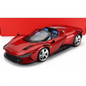   Burago - FERRARI DAYTONA SP3 SPIDER OPEN ROOF 2022 ROSSO MAGMA - RED MET