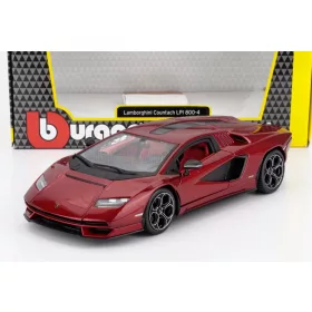 Burago - LAMBORGHINI COUNTACH LP 800-4 2021 RED MET