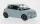 Burago - Fiat 500e  hellblau  2023  1:24