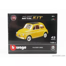 Burago - Fiat 500F 1965 Yellow