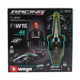   Burago - MERCEDES GP F1  W15 EQ PERFORMANCE TEAM AMG PETRONAS MOTORSPORT N 44 SEASON 2024 LEWIS HAMILTON BLACK SILVER GREEN