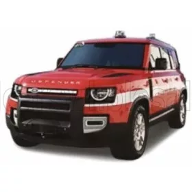   Burago - LAND ROVER NEW DEFENDER 110 VIGILI DEL FUOCO 2020 RED WHITE