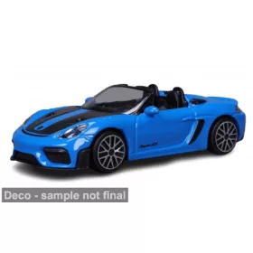 Burago - Porsche 718 Spyder RS, blau/schwarz, 2024, 1:43