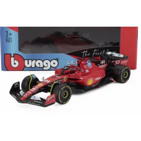   Burago - FERRARI F1  SF-23 TEAM SCUDERIA FERRARI HP N 44 TEST FIORANO 2025 LEWIS HAMILTON RED BLACK