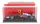 Burago - FERRARI WITH PILOT AND SHOWCASE - F1  SF-25 TEAM SCUDERIA FERRARI HP N 44 MIAMI GP 2025 LEWIS HAMILTON RED WHITE BLUE