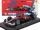 Burago - FERRARI WITH PILOT AND SHOWCASE - F1  SF-25 TEAM SCUDERIA FERRARI HP N 16 MIAMI GP 2025 CHARLES LECLERC RED WHITE BLUE