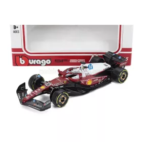   Burago - FERRARI F1  SF-25 TEAM SCUDERIA FERRARI HP N 16 MONZA ITALY GP 2025 CHARLES LECLERC - NIKI LAUDA 50th ANNIVERSARY WORLD CHAMPION RED WHITE