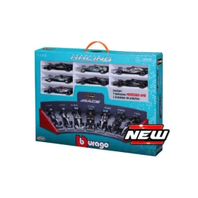   Burago -  Mercedes 7 Car Set: W05 + W07 + W10 + W12 + W13 + W14 + W15 1:43